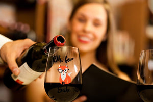 Oh, For Fox Sake Stemless Wine Glass