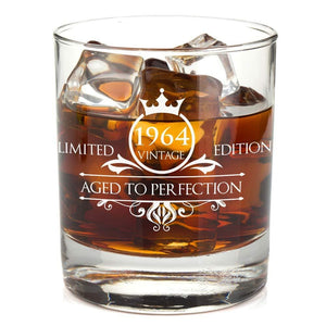 1965 55th Birthday Whiskey Glass