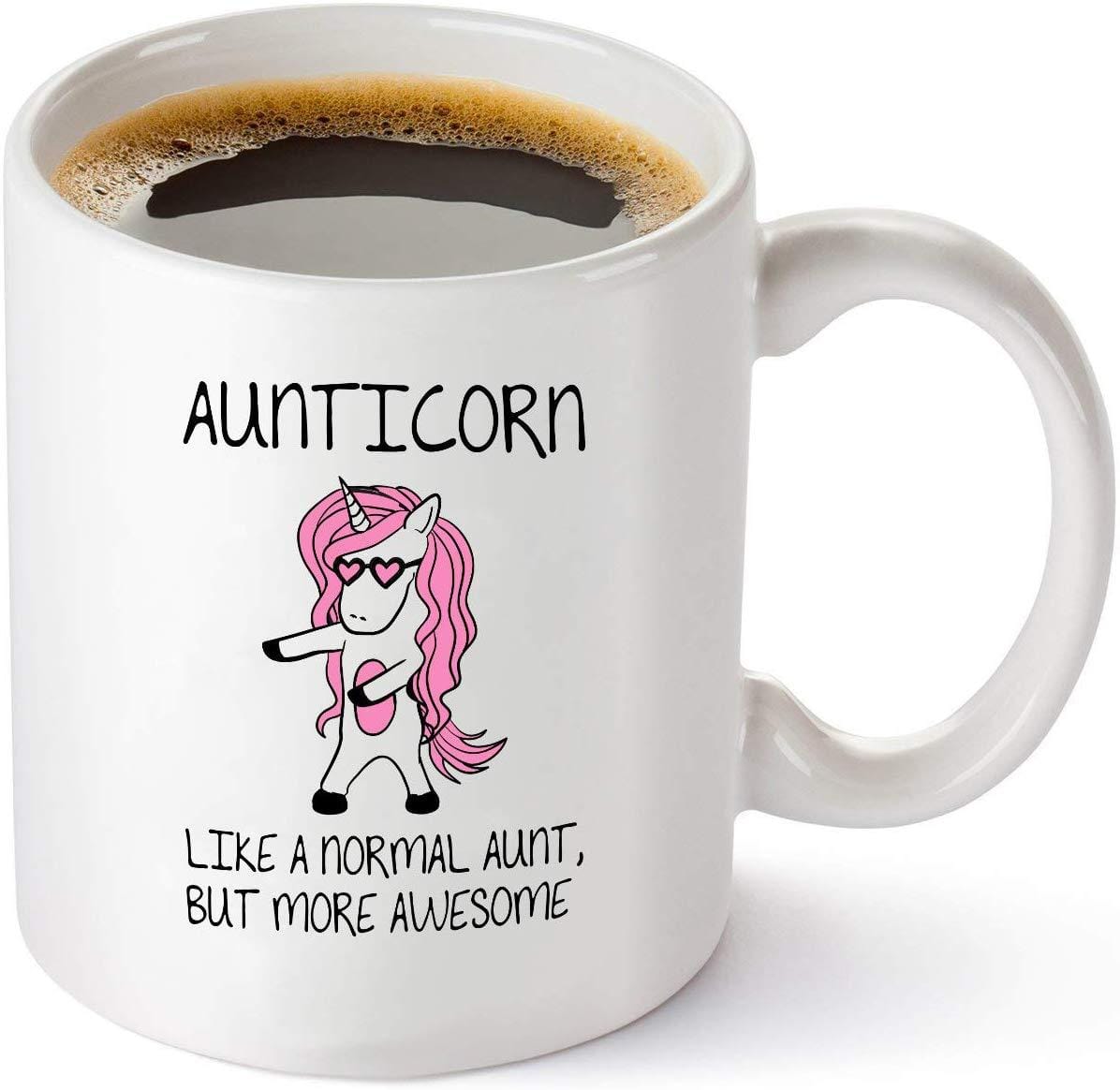 Mug Gift Ideas For Aunty I'm The Cool Aunt Gift, Flowers Aunt Mug Quote,  Funny, image size:1196x1164