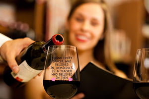 Behind Every Dancer Who Believes in Themselves Wine Glass