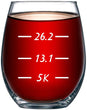 Load image into Gallery viewer, Runner&#39;s Measurements Stemless Wine Glass