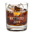 Load image into Gallery viewer, The Legend Has Retired - Funny Retirement Gag Gift Idea for Women or Men – Happy Retirement Gifts For Office Coworkers, Him, Her - 11 oz Bourbon Scotch Whiskey Glass