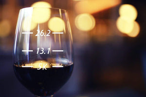 Runner's Measurements Stemless Wine Glass