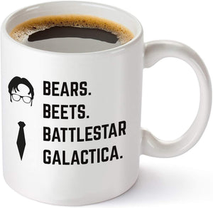 Bears Beets Battlestar Galactica Coffee Mug