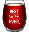 Load image into Gallery viewer, Best Wife Ever Stemless Wine Glass