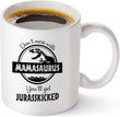 Load image into Gallery viewer, Don&#39;t Mess with Mamasaurus You&#39;ll Get Jurasskicked - Funny Dinosaur Birthday Mom Gift - Presents For Mom From Husband Son Daughter - 11 oz Coffee Mug Tea Cup White