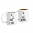 Load image into Gallery viewer, I Like His Beard, I Like Her Butt Coffee Mug Set