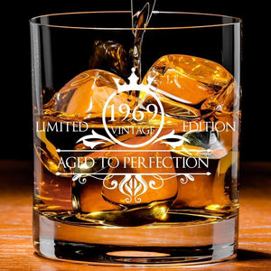 1970 50th Birthday Whiskey Glass