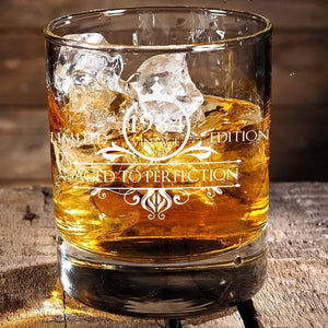 1985 35th Birthday Whiskey Glass