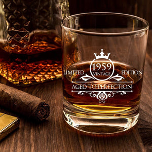 1960 60th Birthday Whiskey Glass