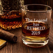 Load image into Gallery viewer, The Legend Has Retired - Funny Retirement Gag Gift Idea for Women or Men – Happy Retirement Gifts For Office Coworkers, Him, Her - 11 oz Bourbon Scotch Whiskey Glass