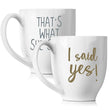 Load image into Gallery viewer, I Said Yes &amp; That&#39;s What She Said Coffee Mug Set