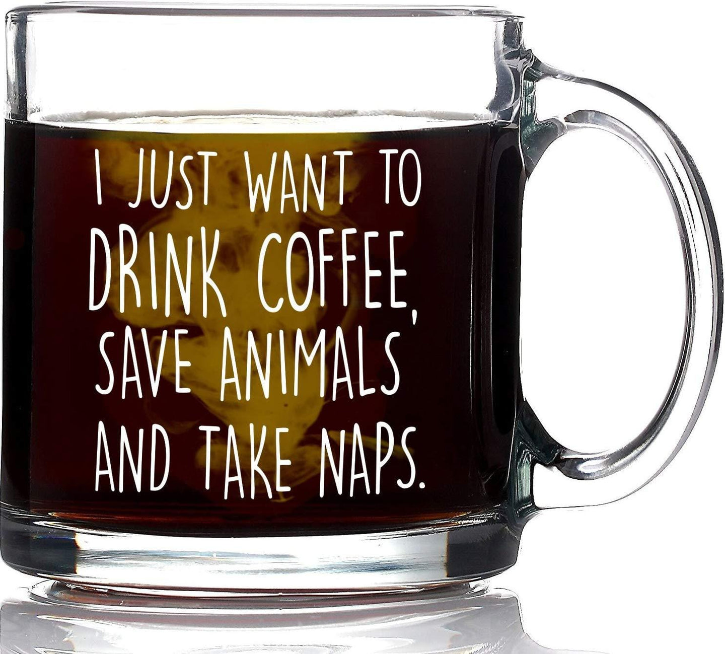 I Just Want to Drink Coffee Save Animals Take Naps Coffee Mug