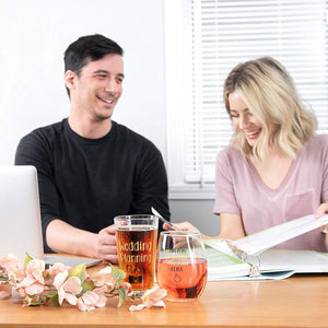 This Is My Wedding Planning Glass Wine & Beer Glass Set