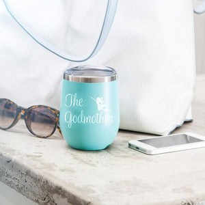 Godmother Announcement Proposal Wine Tumbler