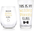 Load image into Gallery viewer, This Is My Wedding Planning Glass Wine &amp; Beer Glass Set