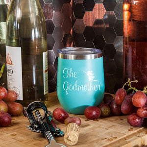 Godmother Announcement Proposal Wine Tumbler