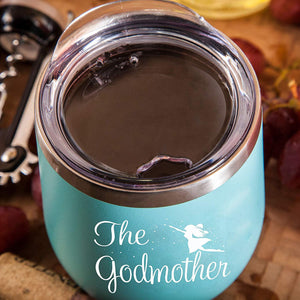 Godmother Announcement Proposal Wine Tumbler